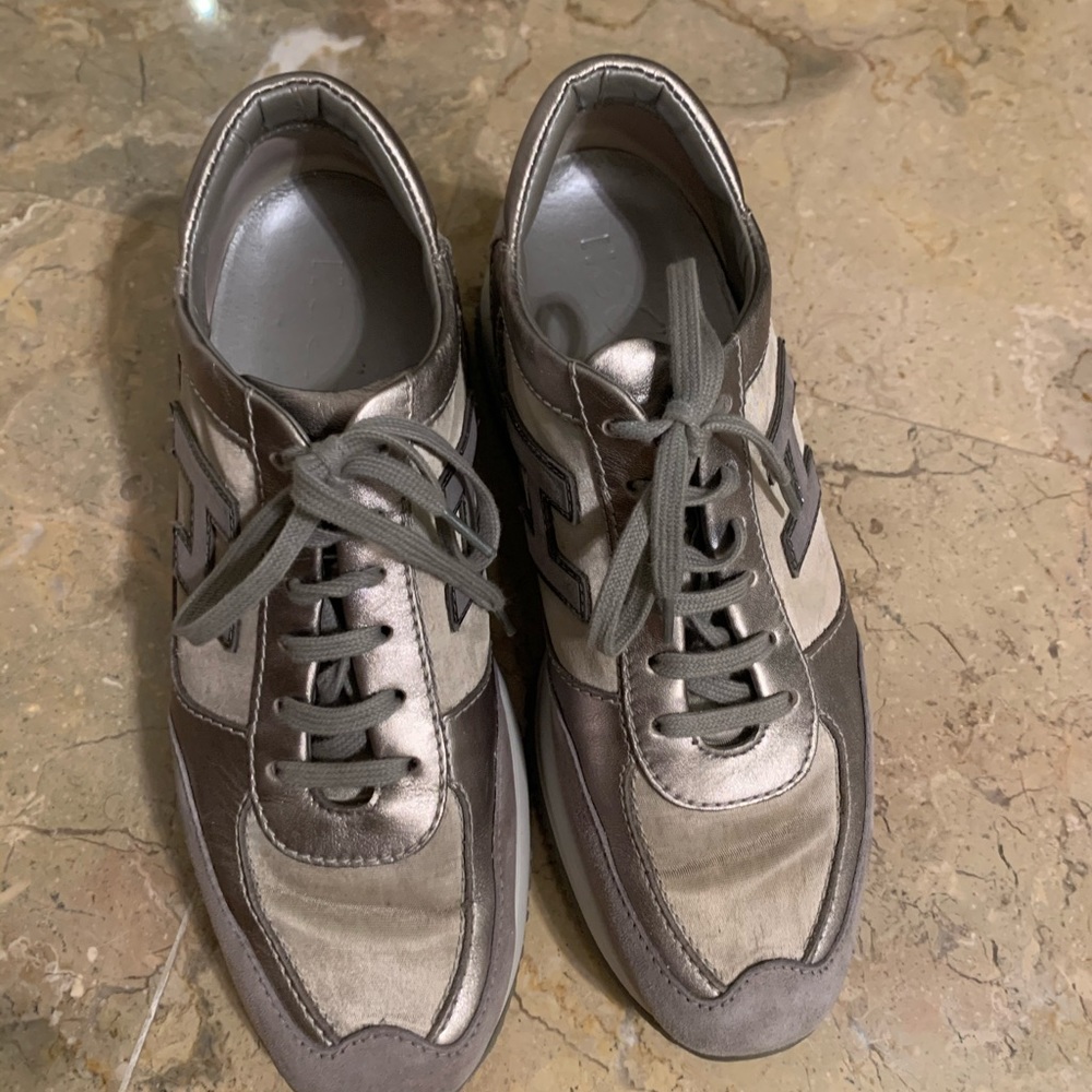 Hogan leather interactive sneakers